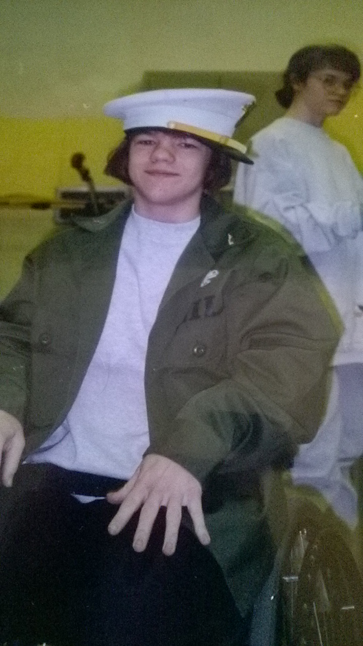 Winter of my eighth grade year, pictured in my wheelchair